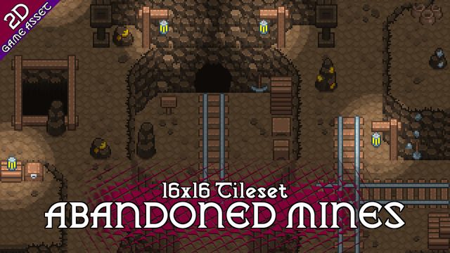 Screenshot of Abandoned Mines Tileset