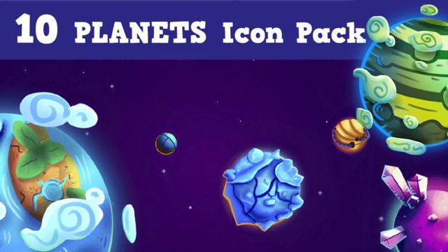 Screenshot of Planet Icon Pack 1