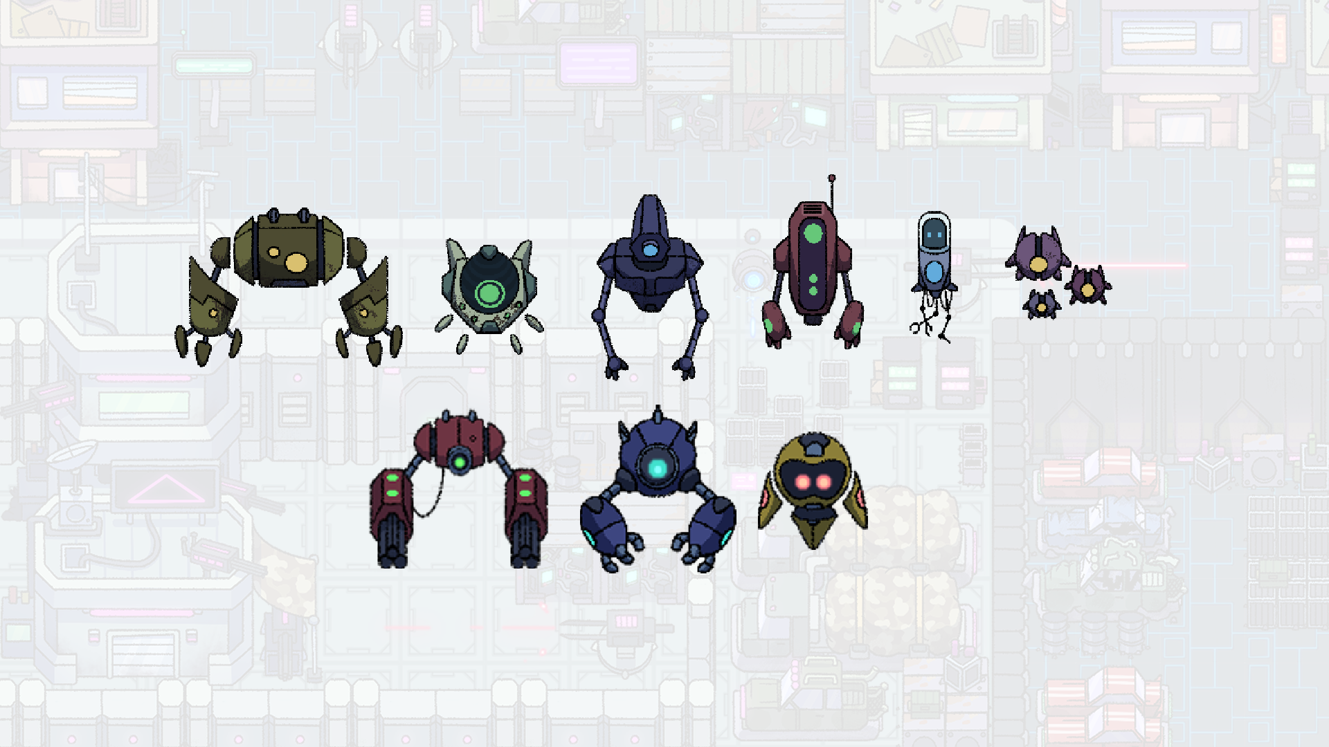 Cyberpunk Neon World Heroes and NPC