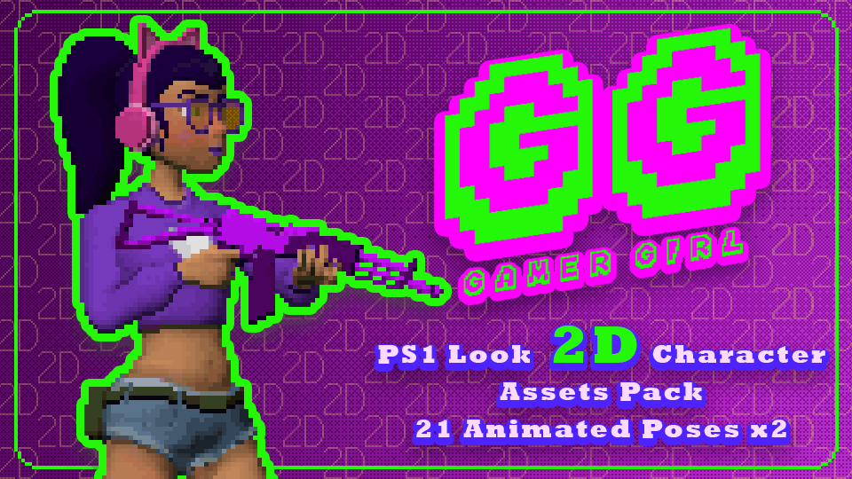 Screenshot of Gamer Girl Character